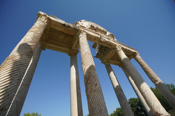 Monumental Gateway, Tetrapylon in Aphrodisias Ancient City in Aydin, Turkiye