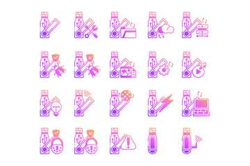 20 USB flash drive Icons
