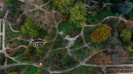 Aerial view of The Zagreb Botanical Garden - 554245269