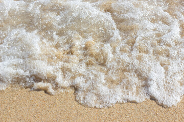 Waves crashing on the beach, at Thailand Beach.
