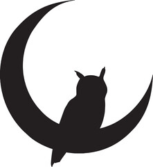 moon on which the owl sits