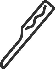 顔そり用の、かみそりアイコンのイラスト