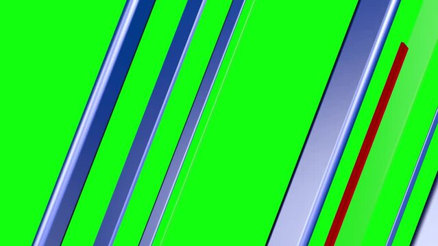 Inclined Animated Bar in Green Screen. Made in 3D Max. Composited in Aftereffects.