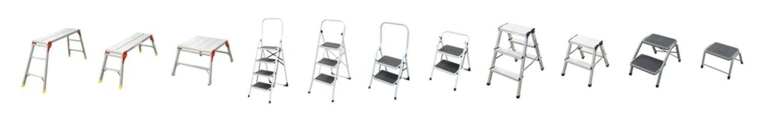 Small metal ladders, small step ladders, 