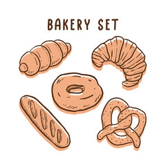 hand drawn illustration of bread