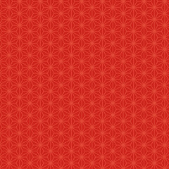 麻の葉模様の背景素材 - 赤色　正方形