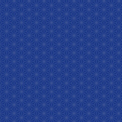 麻の葉模様の背景素材 - 青色　正方形