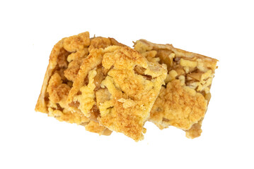 the piece of homemade apple pie