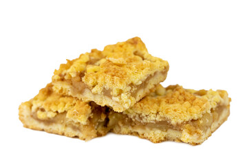 the piece of homemade apple pie