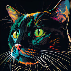 Cat Pop Art