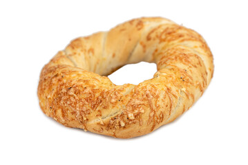 the round pretzel with cheese