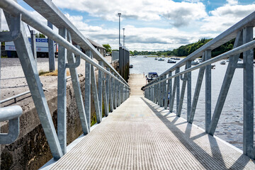 The pier at Ballina harbour in County Mayo - Ireland