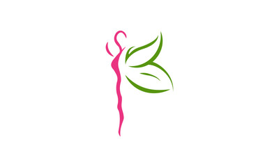 Healthy women logo template. Logo template for your business