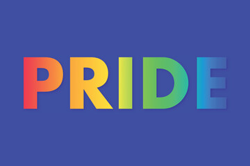 Pride Word Rainbow