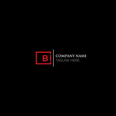 BI letter logo design on black background. BI creative initials letter logo concept. BI letter design. BI letter design on black background. BI logo vector.
