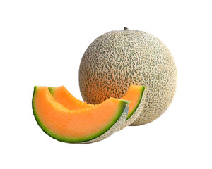   ripe melon on transparent png