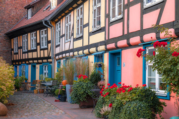 Colourful old houses, Stralsund, Germany
