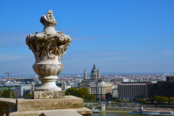 Fototapeta na wymiar Basilica of Budapest from the Buda side