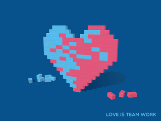 Love is team work - Concept