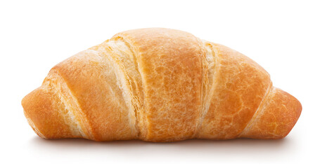 Tasty croissant, isolated on white background