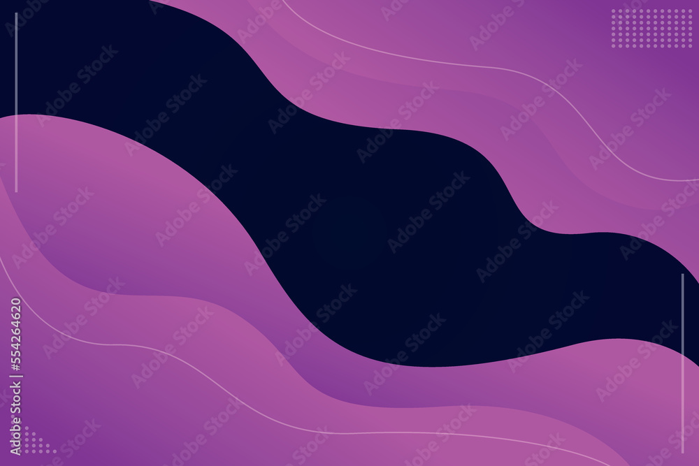 Canvas Prints modern abstract wave background purple