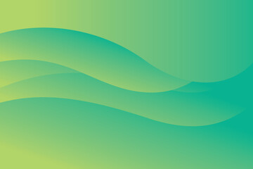 Modern Abstract Wave Background Green