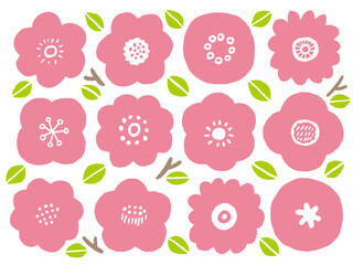 お花のイラストセット