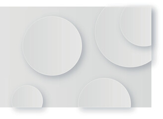 Modern Circle Shape Abstract Background White 2