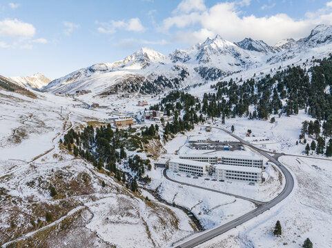 Skiing Resort K&uuml;htai in Tyrol in the Austrian Alps