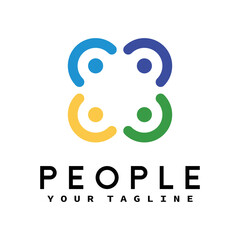 People Care Logo With Plus Symbol