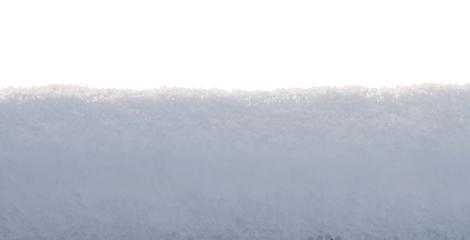 white snow in daylight, background, isolate on black background
