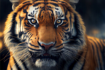 Fototapeta na wymiar Portrait of the Northeast Tiger