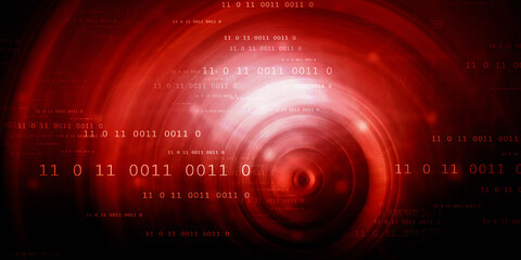 2d illustration Abstract futuristic electronic circuit technology background