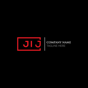 JIJ letter logo design on black background. JIJ creative initials letter logo concept. JIJ letter design. JIJ letter design on white background. JIJ logo vector.
