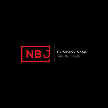 NBJ letter logo design on black background. NBJ creative initials letter logo concept. NBJ letter design. NBJ letter design on white background. NBJ logo vector.
