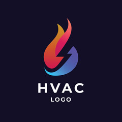 colorful fire and ice logo for HVAC and refrigeration