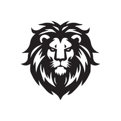 Fototapeta na wymiar head lion mane part logo