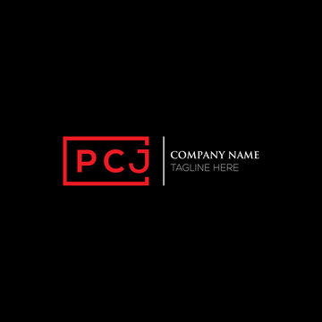 PCJ letter logo design on black background. PCJ creative initials letter logo concept. PCJ letter design. PCJ letter design on white background. PCJ logo vector.

