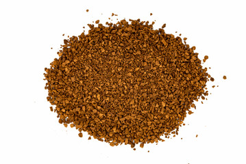 the brown powder instant coffee