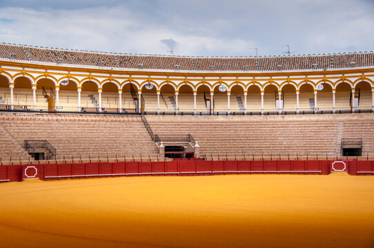 Plaza de Toros de la Maestranza, inside, at Sevilla