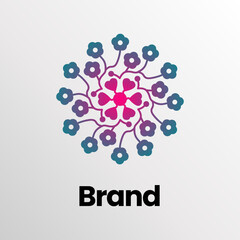 Ornament Flower Logo. Floral ornament logo design. mandala logo. Abstract beauty flower logo design. 