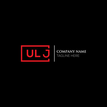 ULJ letter logo design on black background. ULJ creative initials letter logo concept. ULJ letter design. ULJ letter design on white background. ULJ logo vector.

