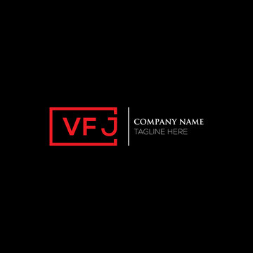VFJ letter logo design on black background. VFJ creative initials letter logo concept. VFJ letter design. VFJ letter design on white background. VFJ logo vector.
