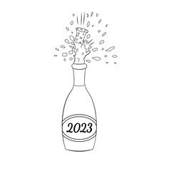 Bottle Shampagne 2023