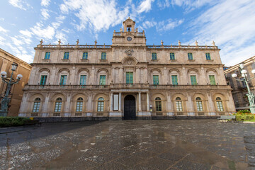 The historical building of the University the oldest university in Sicily, the academic nickname...