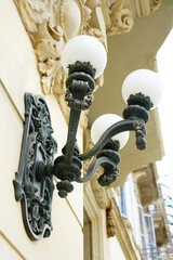 Barcelona decorative street lamps