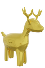 3D reindeer model isolated.