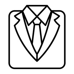 Party suit vector icon in modern style