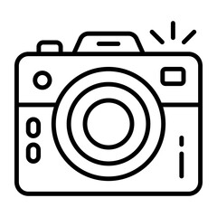 A photography device, electronic camera vector icon