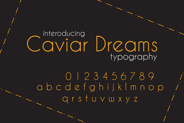 Elegant alphabet letters font and number. Classic Copper Lettering Minimal Fashion Designs.